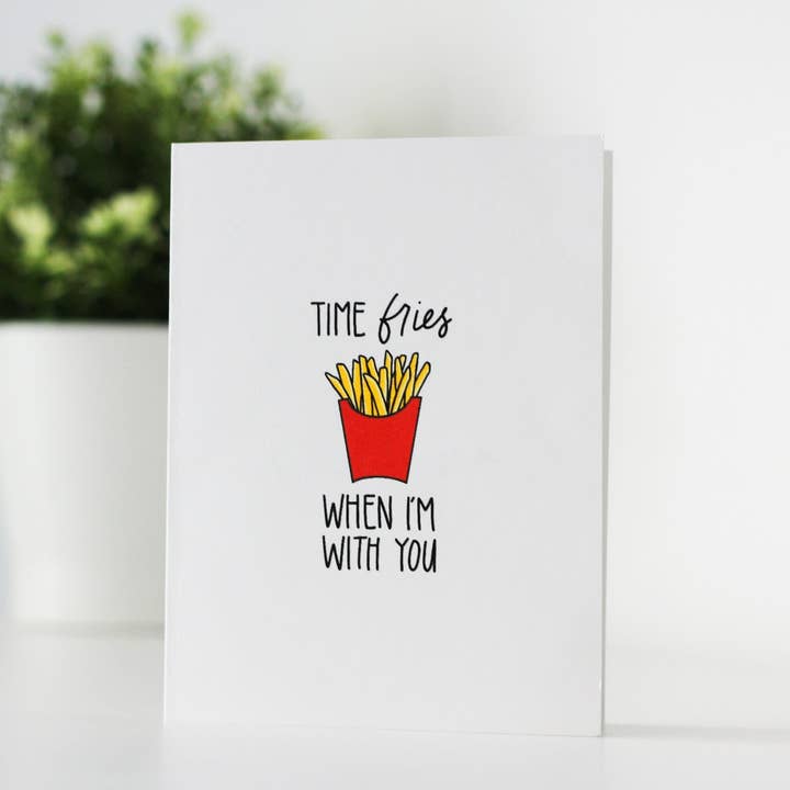Cartão de felicitações Time Fries por atacado de Letter of Choice