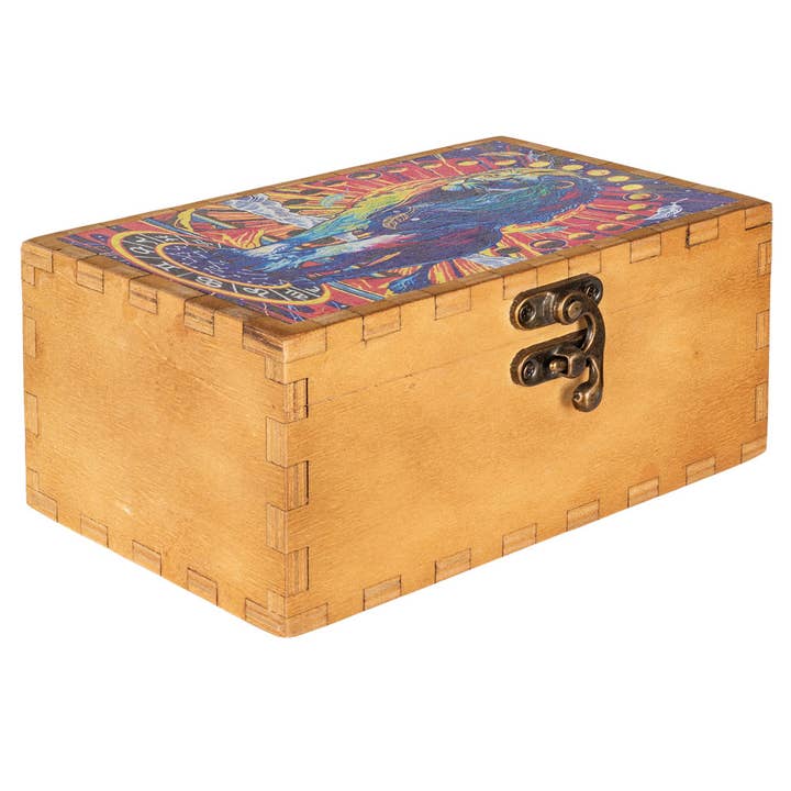 Benjamin International - Wholesale Tarot cards - CELESTIAL LION WOODEN TAROT CARD BOX1