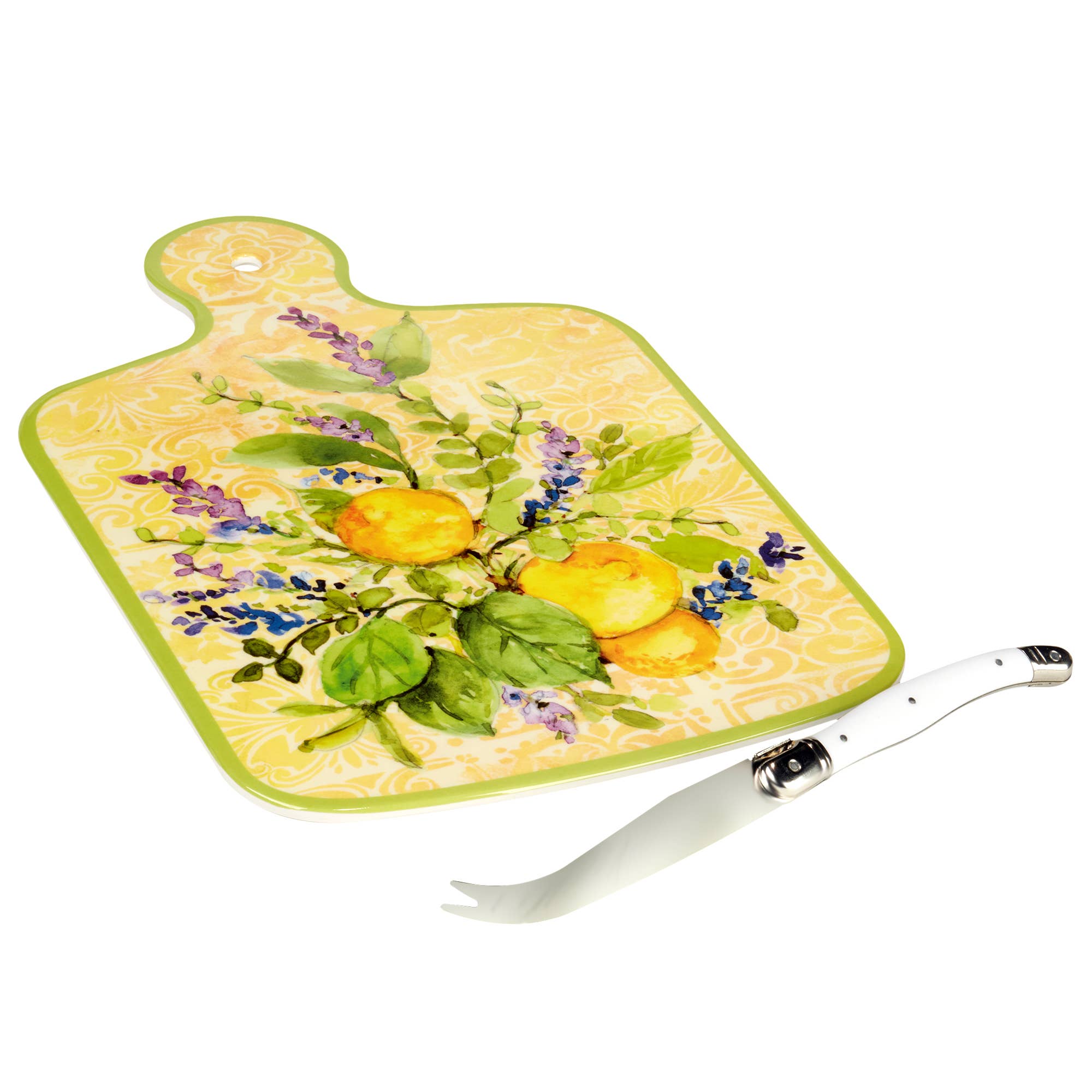 Certified International – wholesale Cheese board – Lemon Zest Melamine Gift Cheese Board1