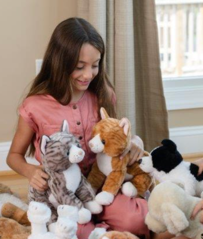 The Petting Zoo - Wholesale Stuffed/Plush Toy - Kids & Baby - 12" (26cm) Grey Tabby Cat Stuffed Plush1