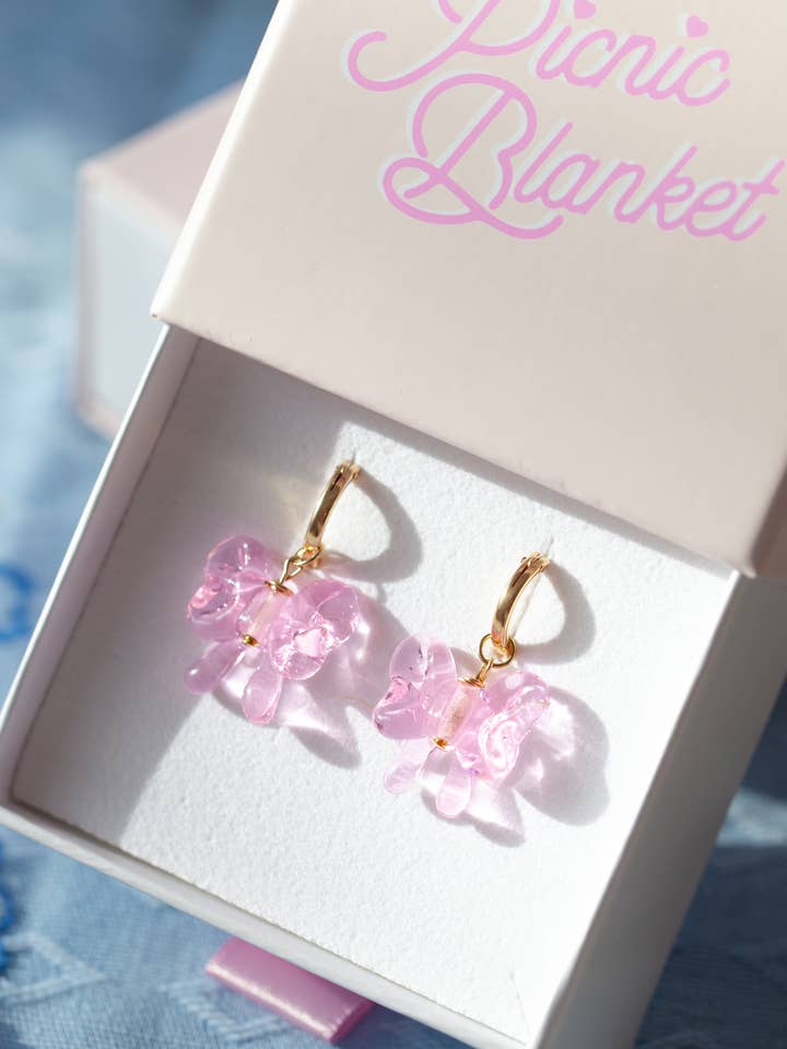 Boucles d'oreilles ruban pour la vente par Picnic Blanket