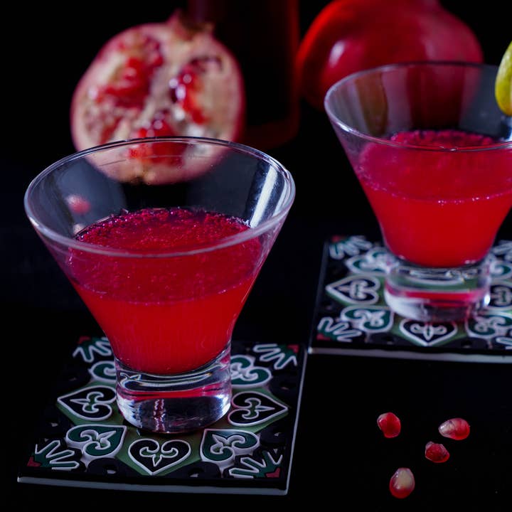 Mosaic Homeware - Vendita all'ingrosso Sottobicchiere - Sottobicchiere Flowers - Set di quattro6