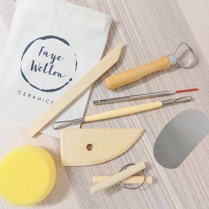 Faye Wellon Ceramics - Wholesale DIY Craft Kit - Pottery Tools (Set of 8)