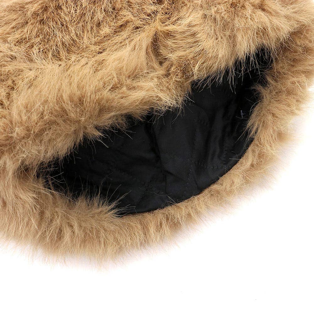 Sensibling Corp. – wholesale Mössa - Dam – Fuskpäls Furry Kosackstil Vinterhatt3
