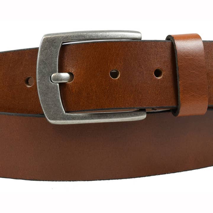 Greenwood - Wholesale Riem - Uniseks - Lederen riem, spijkerriem voor heren, tailleriem voor dames, leer tot 140 cm