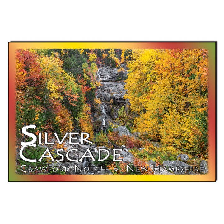 #9210 Cascade d'Argent Automne New Hampshire Carte Postale pour la vente par White Mountain Images