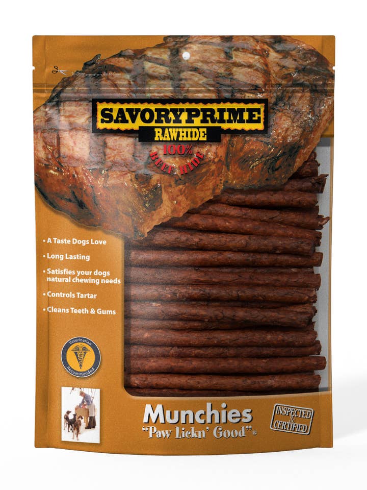 5" Munchie Sticks Oksekød 100/Pk for engroshandel hos Savory Prime