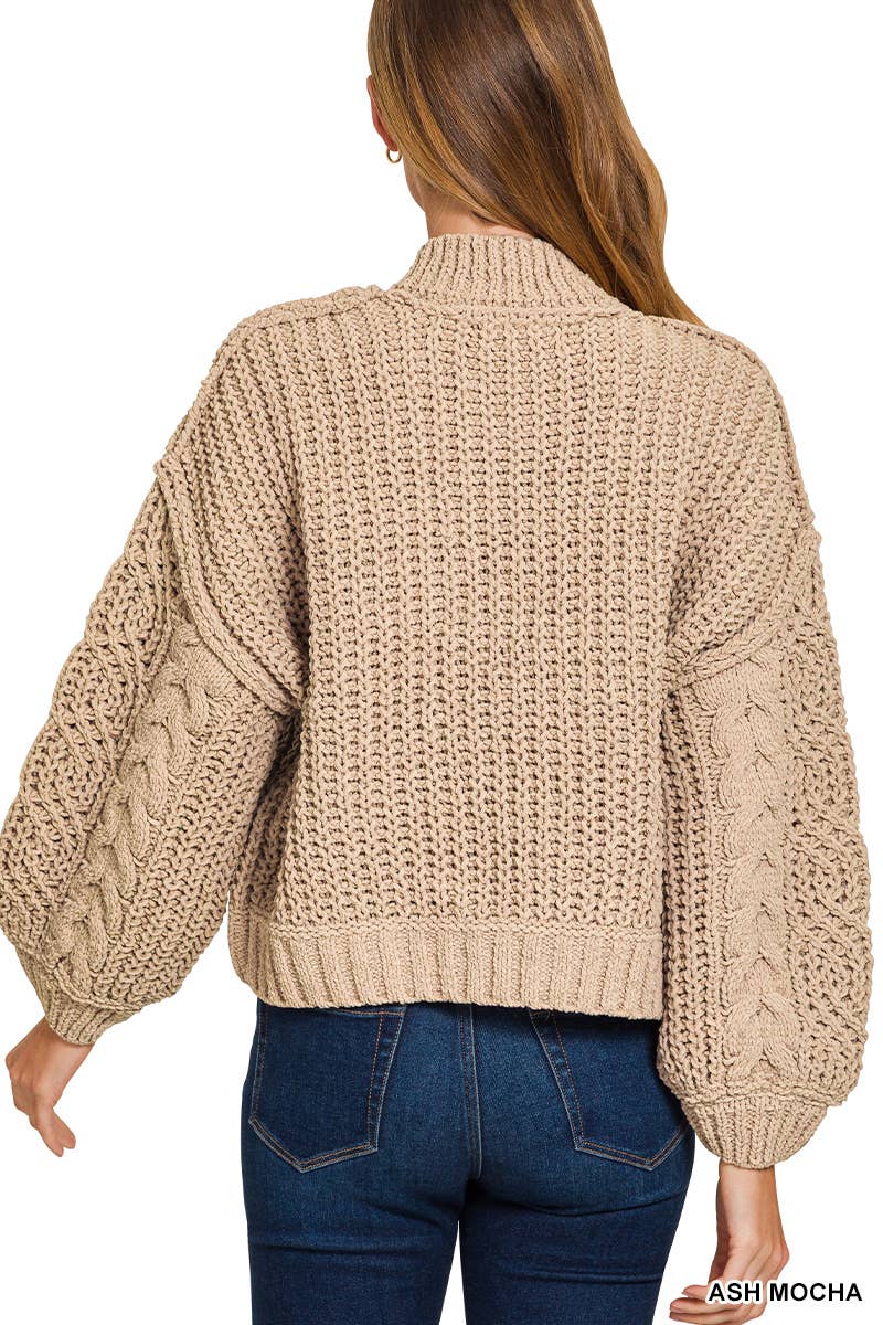Vanilla Monkey - Wholesale Knit Sweater - Women's - Cable Knit Sweater4
