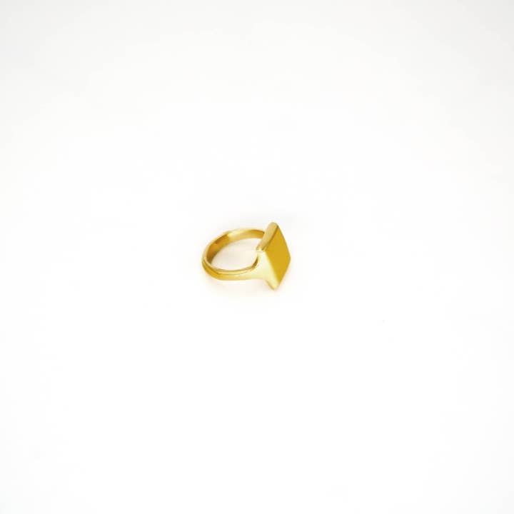 Ndiyo Square Minimalist Women's Ring for wholesale by Ecodunia