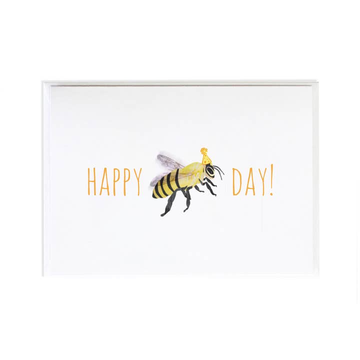 Happy Bee Day Birthday Card for wholesale by Anne Green Design