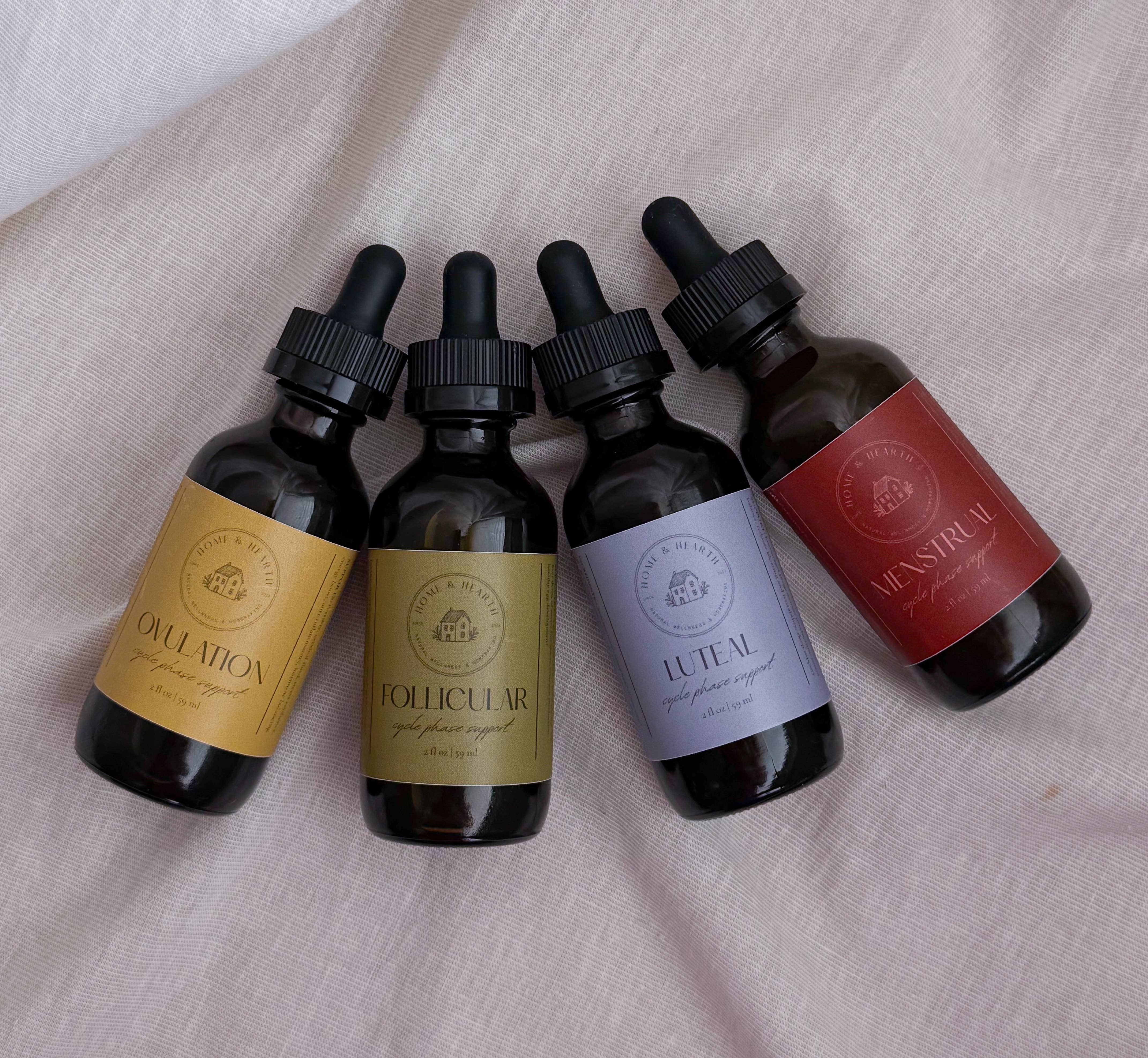 Home & Hearth - Wholesale Tincture - Cycle Support Tincture Set