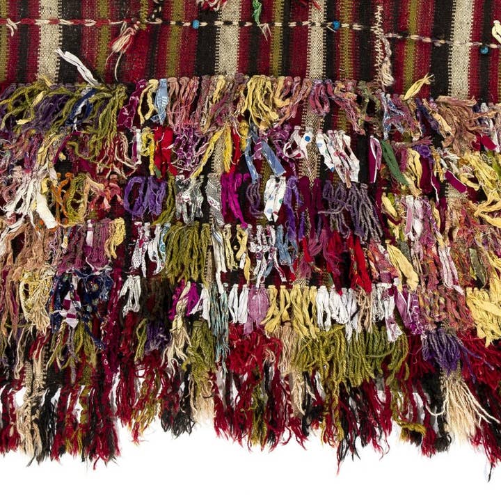 Rug Specialist LLC. - Wholesale Area Rug - 4x4.6 Ft Tribal Kurdish Kilim Rug. Flat-Weave Wall Hanging2