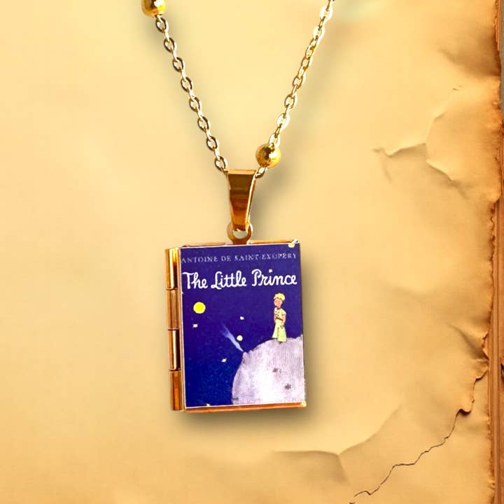 The Little Prince: Book Locket Necklace Reader Gift for wholesale by Can'tdles & Co.