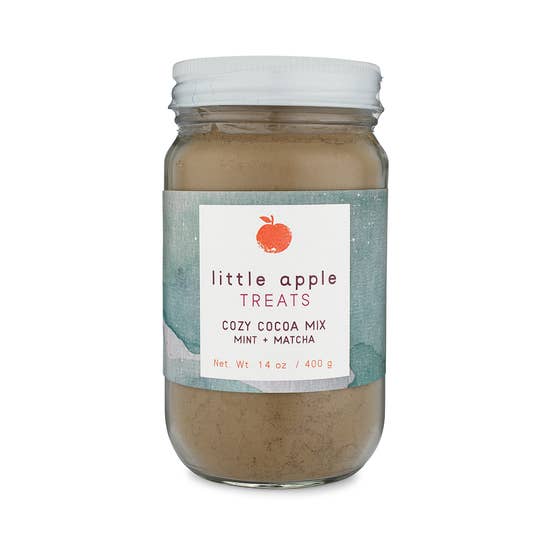 Cozy Cocoa with Matcha and Mint for wholesale by Little Apple Treats