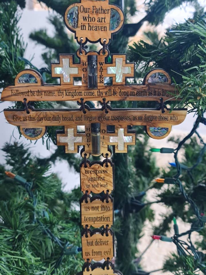 Fader vor, du som er i himlen væg Kors for engroshandel hos Holyland Artisans