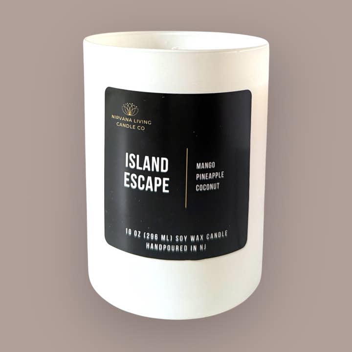 VELA ISLAND ESCAPE 10OZ para venta al por mayor de Nirvana Living Candle Co