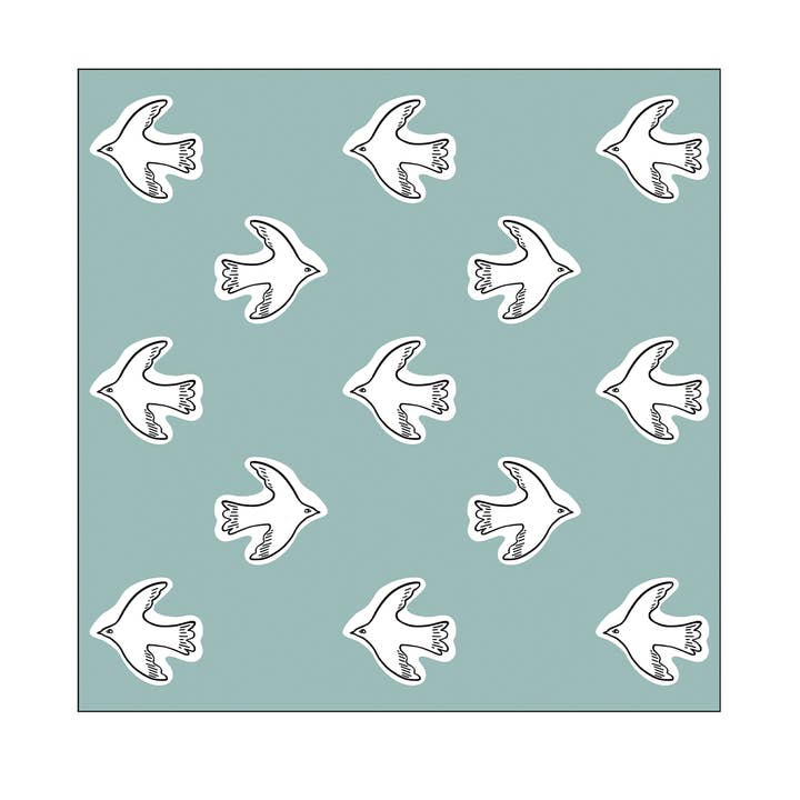 Serviette papier oiseaux bleu x20 pour la vente par Opjet Paris