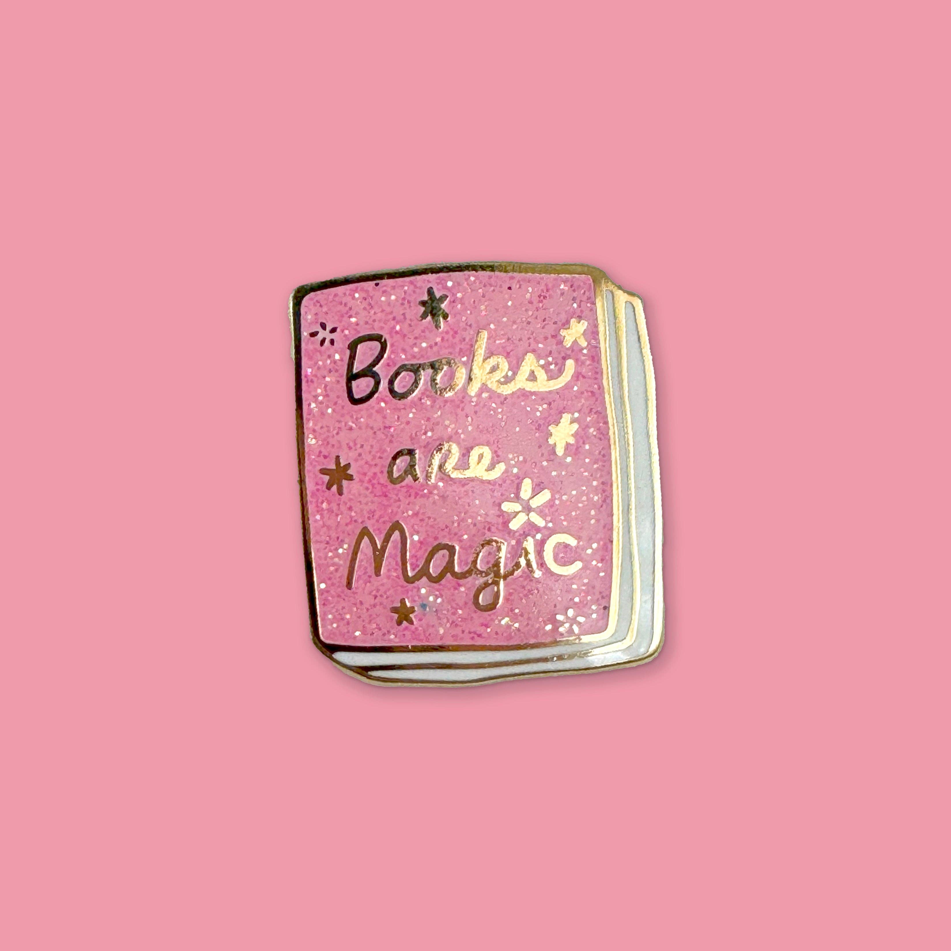 Ideal Bookshelf - Wholesale Lapel Pin/Button - Book Pin: Books Are Magic0