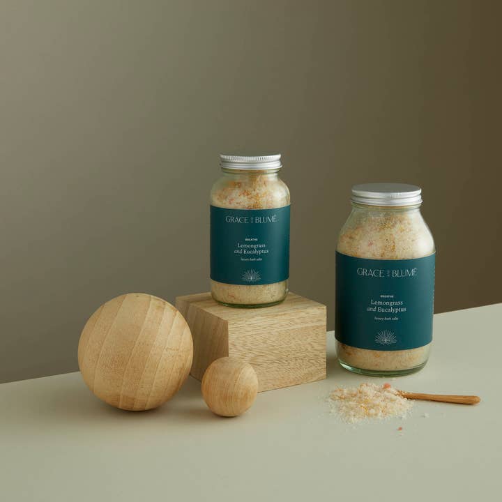 BREATHE Luxury Bath Salts for wholesale by GRACE AND BLUMË