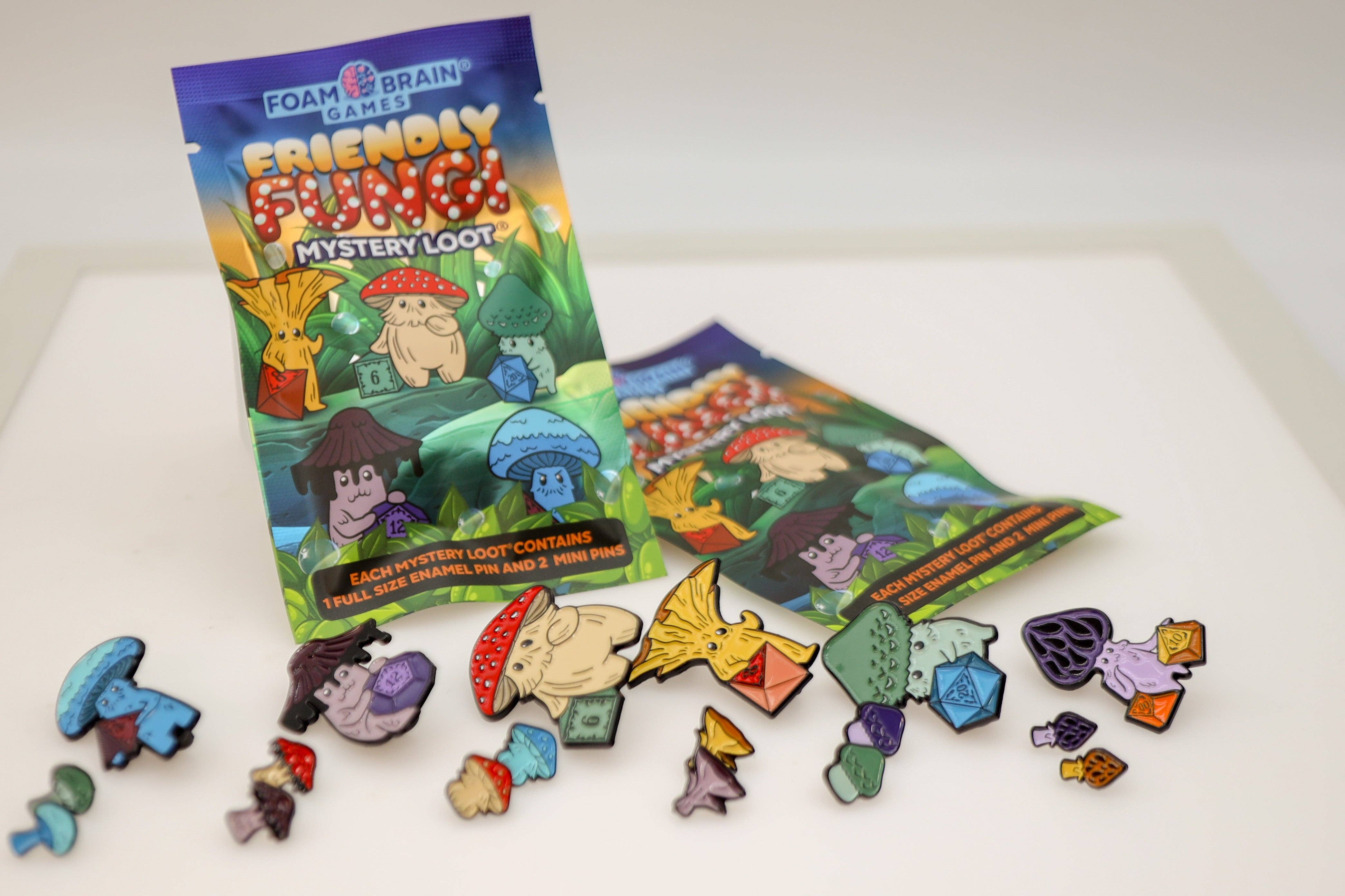 Foam Brain Games - Wholesale Lapel Pin/Button - Mystery Loot: Friendly Fungi4
