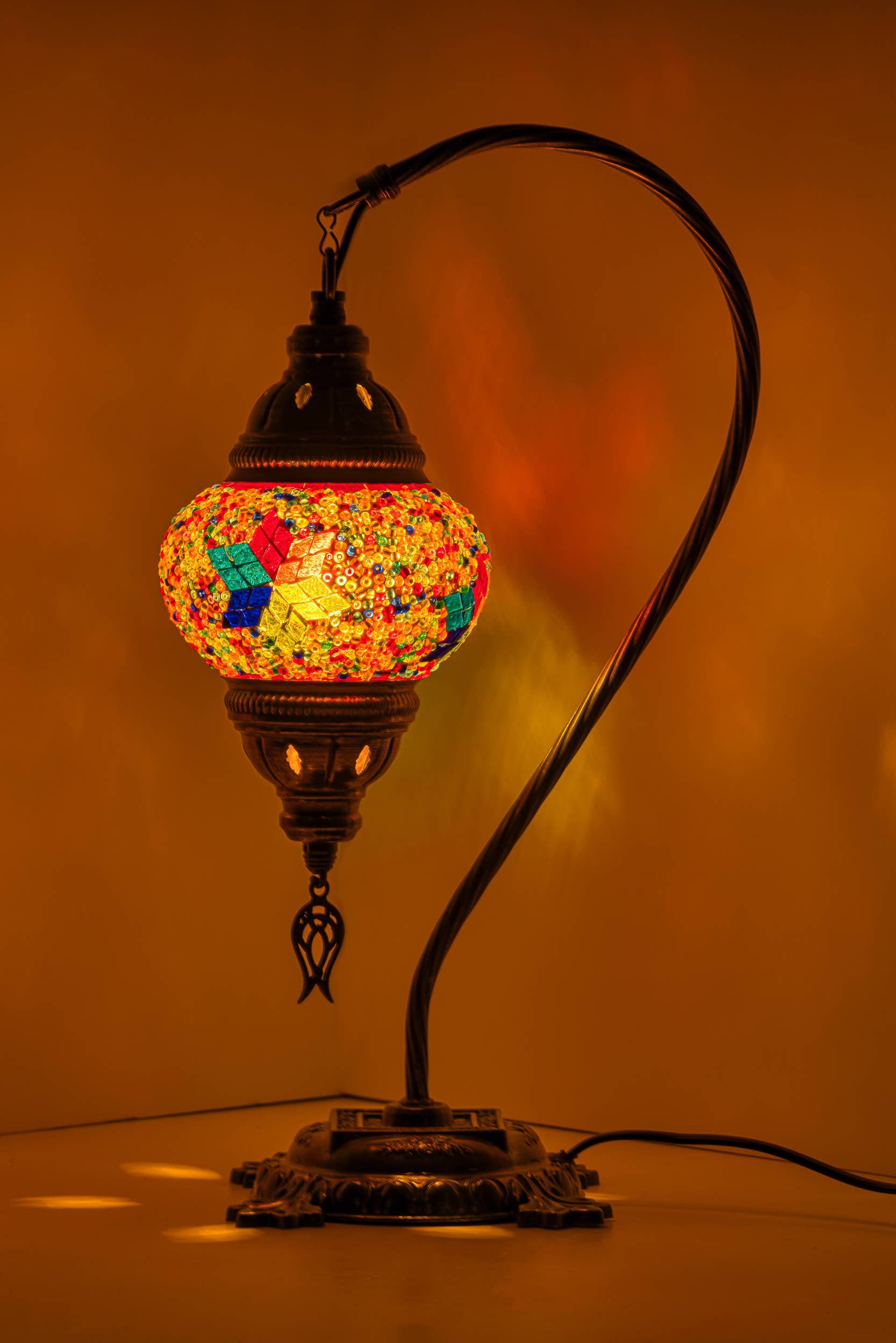 KAFTHAN - Wholesale Accent/Desk Lamp - Swan Neck Mosaic Lamps | Christmas & Holiday Decor Lighting1