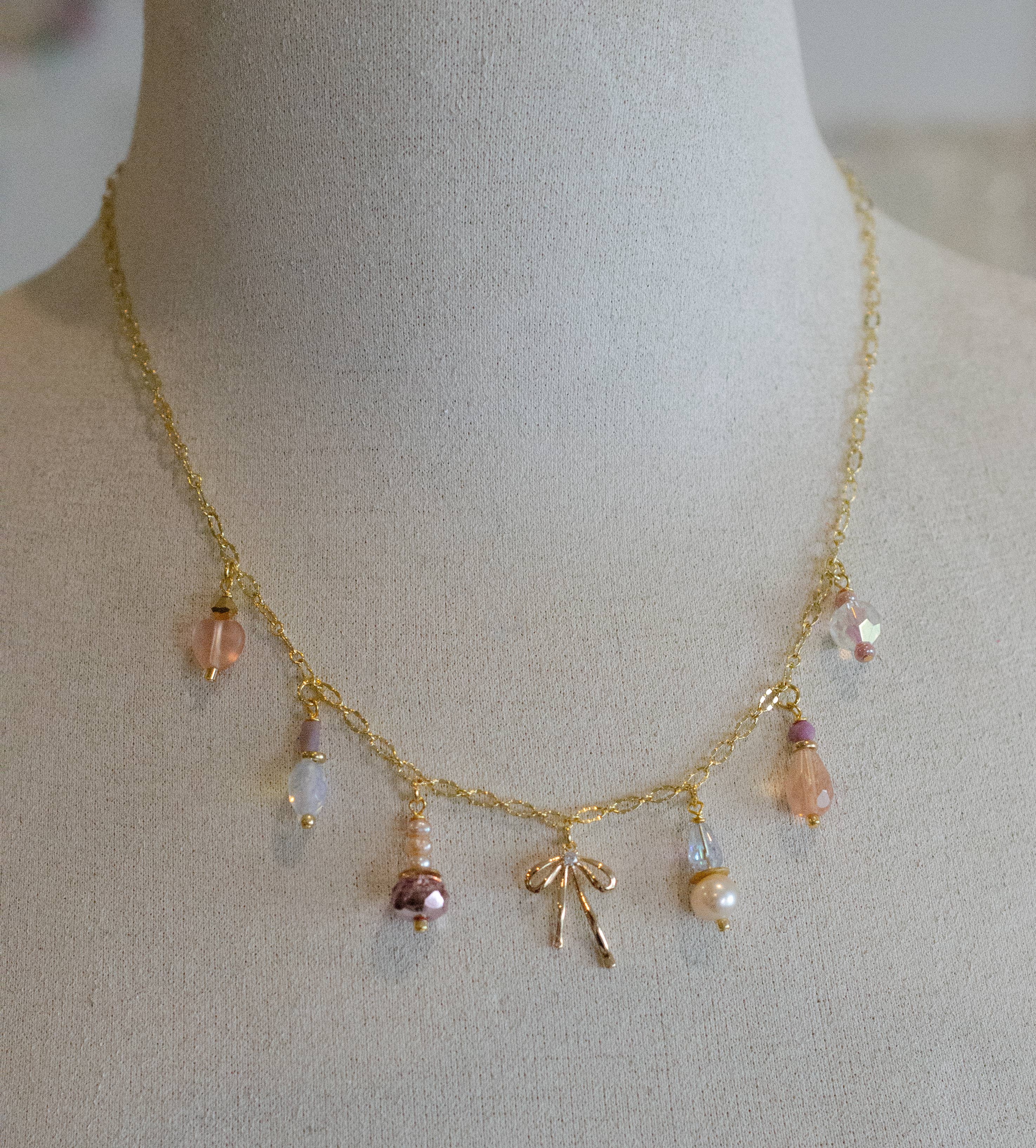 Jill Makes - Wholesale Pendant/Charm Necklace - Bow Charm Necklace4