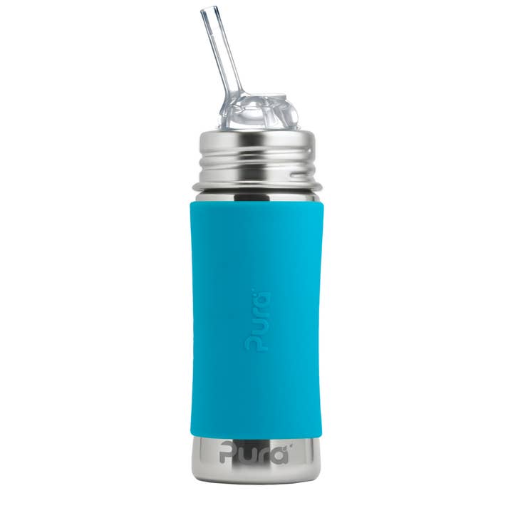 Garrafa de Palhinha em Aço Inoxidável Pura 325 ml / aqua por atacado de Greenme Nordic / Pura Stainless