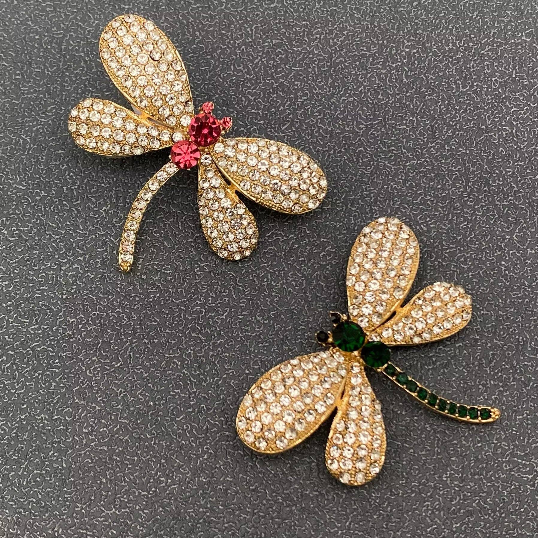 Mio Queena - Wholesale Brooch - Rhinestone Dragonfly Brooch Clothes Pin2