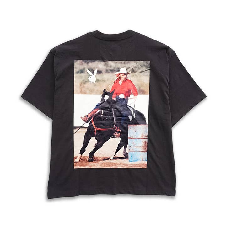 T-shirt Quadrada Equestre por atacado de PLAYBOY