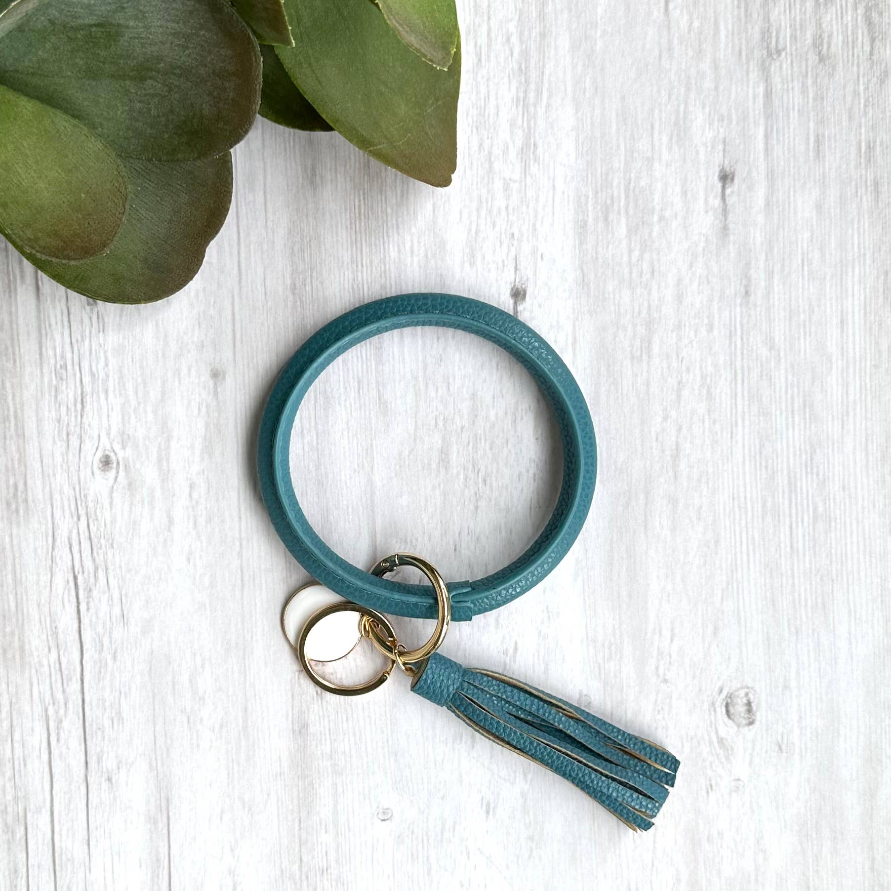 iconic mi - Wholesale Keychain Bracelet - Bangle Bracelet Keyring with Tassel Keychain Dark Blue