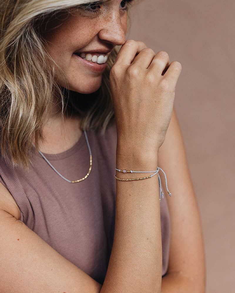 Pikfine eGbR – Engroshandel Perlearmbånd – Glas perlearmbånd „Nila“ /sølv og forgyldt12