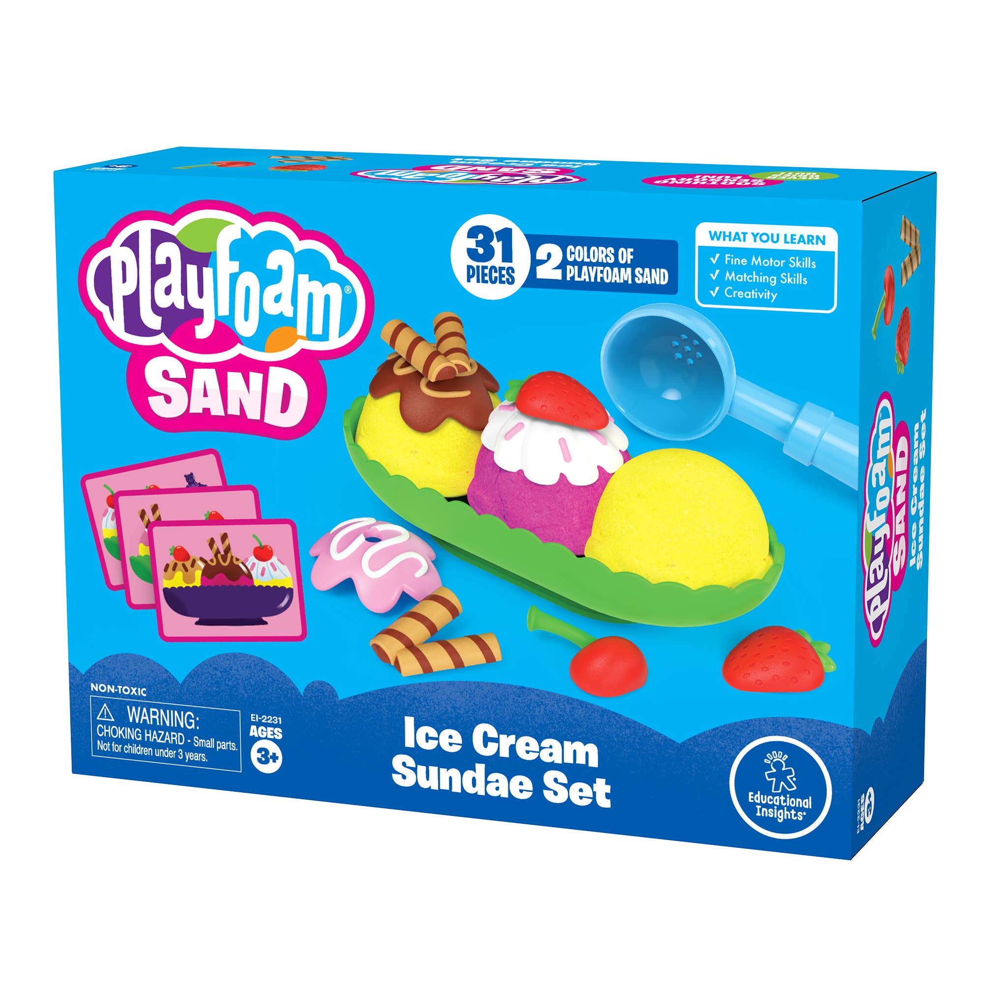 Learning Resources - Vente Lot de jouets – enfant - Ensemble de sundae à la crème glacée Playfoam® Sand1