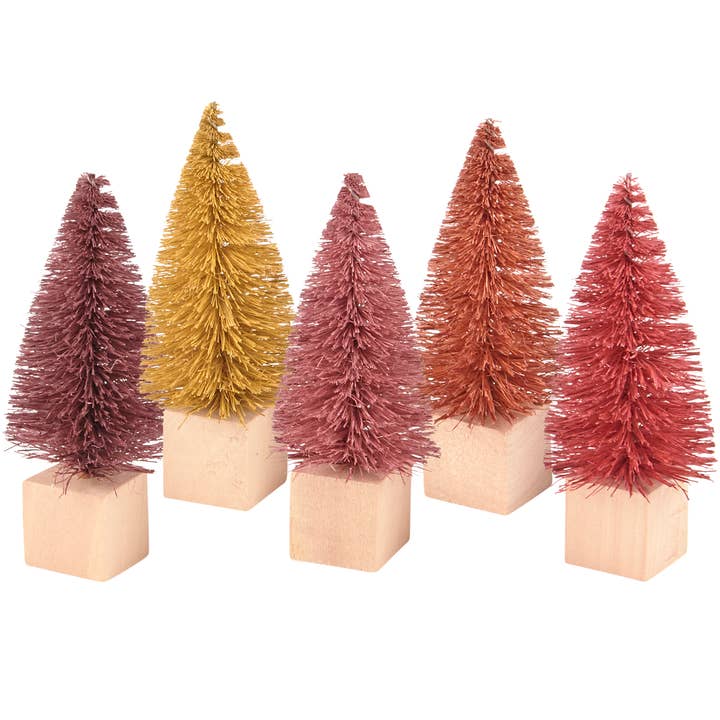Fall Bottle Brush Tree Set for wholesale by Primitives by Kathy