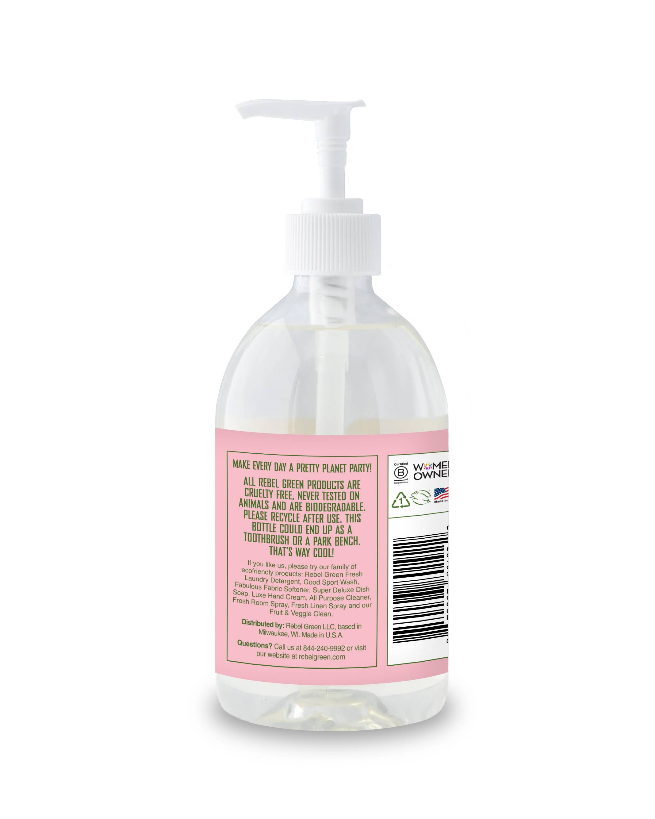 Rebel Green - Vente Savons/lotions pour les mains - Savon pour les mains - Pink Lilac 12oz (unité)4
