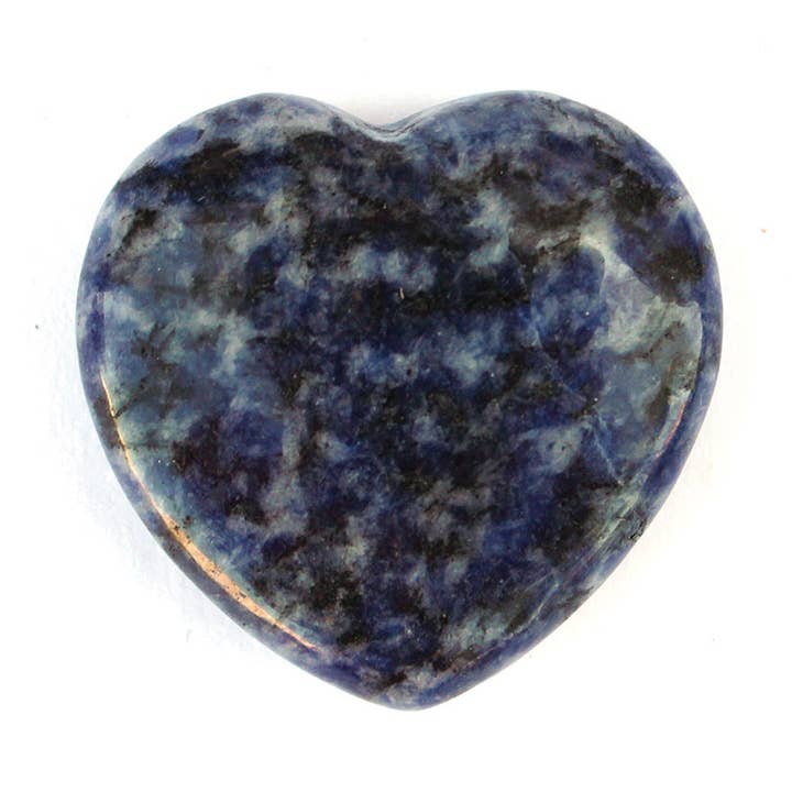 30mm Sodalite Gemstone Hearts for wholesale by California Seashell Company