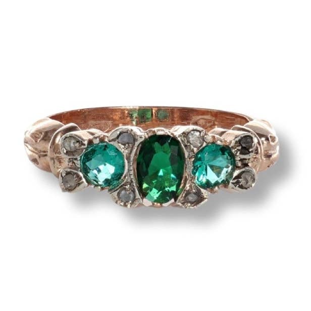 Ancient Reproduction Ring in 925 Silver and 9 Kt Gold for wholesale by Gold Antique