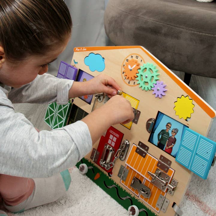 Max & Lea - Wholesale Wood Toy - Kids - LOCKBOARD: A Superb Wooden BusyBoard4