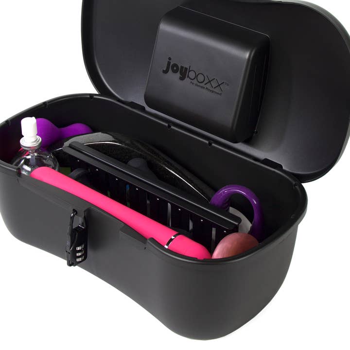 Passionate Playground - Venta al por mayor Juguetes eróticos - Joyboxx® + Playtray® = Sistema de Limpieza y Almacenamiento de Juguetes para Adultos