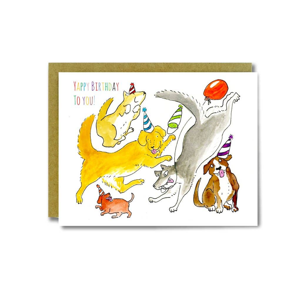 SquidCat, Ink - Wholesale Birthday Card - Yappy Birthday Card