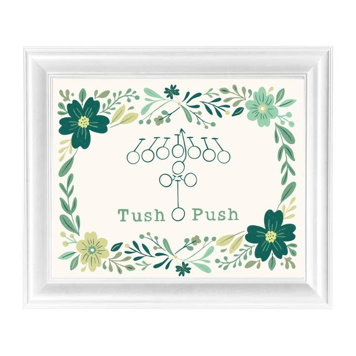 Affiche d'art décoratif pour la maison Tush Push Philadelphia Eagles pour la vente par Parcel Island