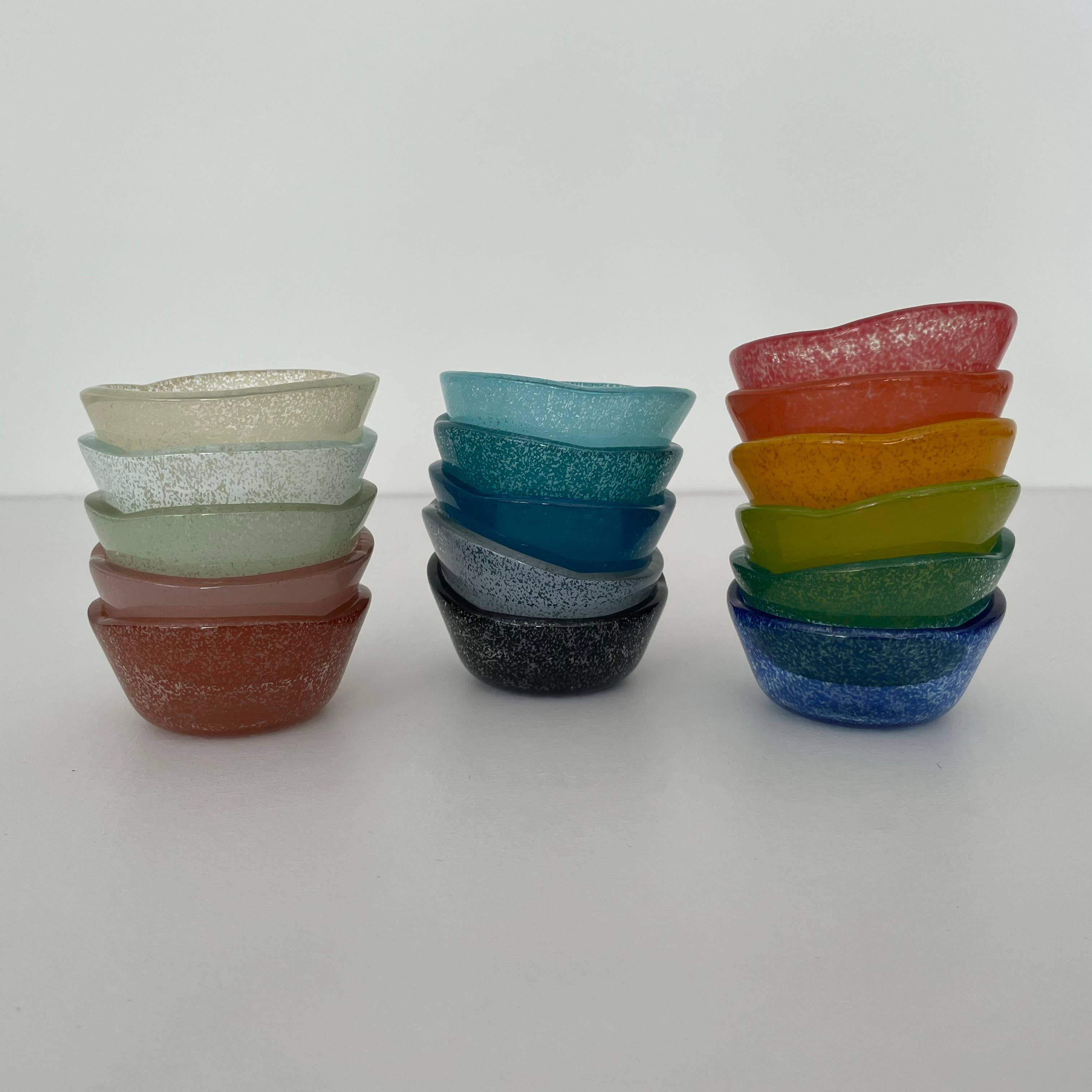 fort & field - Wholesale Condiment/Dip Bowl - Hand blown glass 2 1/2" small dish made in Turkey - 18 color6