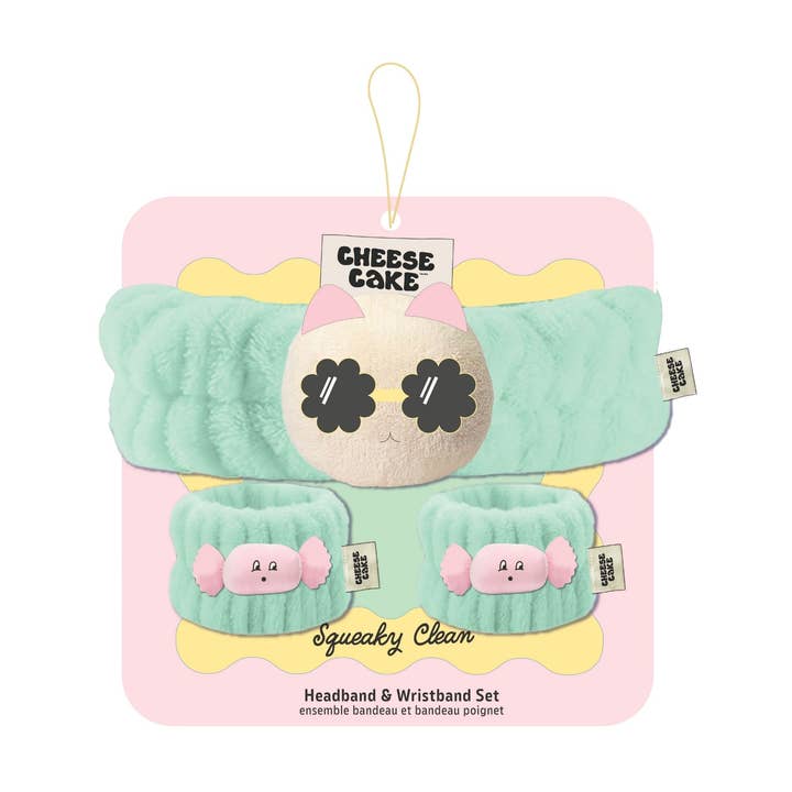 Squeaky Clean Headband & Wristband Duo - Cat and other Purchase wholesale plain wristbands. Free returns & net 60 terms on Faire trending on Faire.