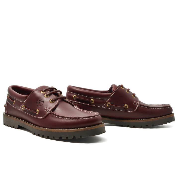Seajure - Venta al por mayor Zapatos náuticos - Hombre - Náuticos de Hombre Seajure Oran Cuero Burdeos