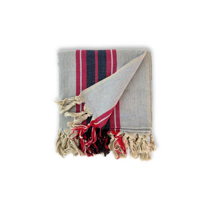 Buld&Co. - Wholesale Beach Towel - VERA Striped Turkish Towel, Peshtemal Cotton Beach Towel9