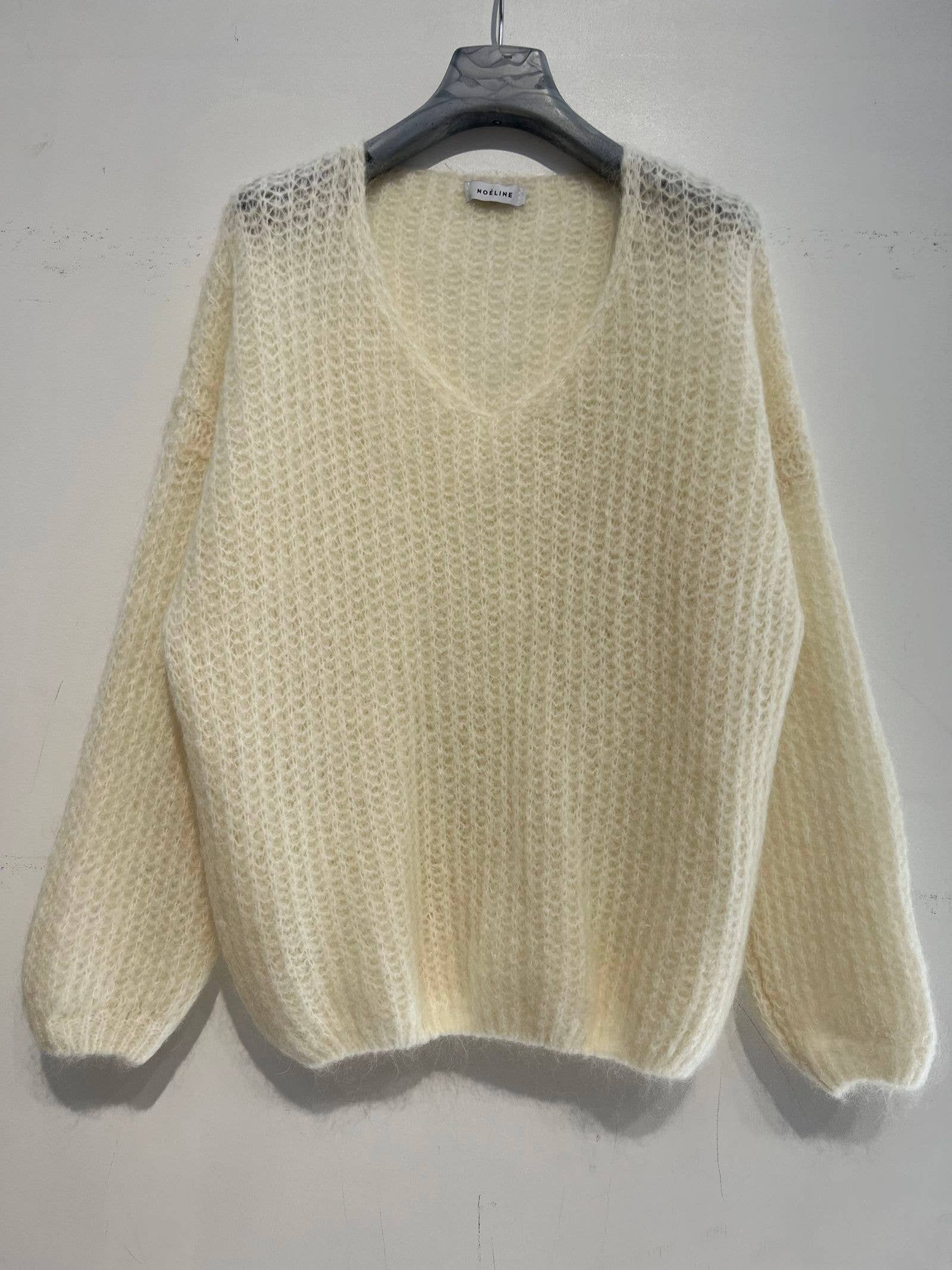 NOELINE - Wholesale Gebreide trui - Kinderen - Oversized trui van 40% kinder mohair2