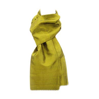 Silk Scarf, Two Tone Colors, Green W/black SLK101/GR for wholesale by World Treasure Trading