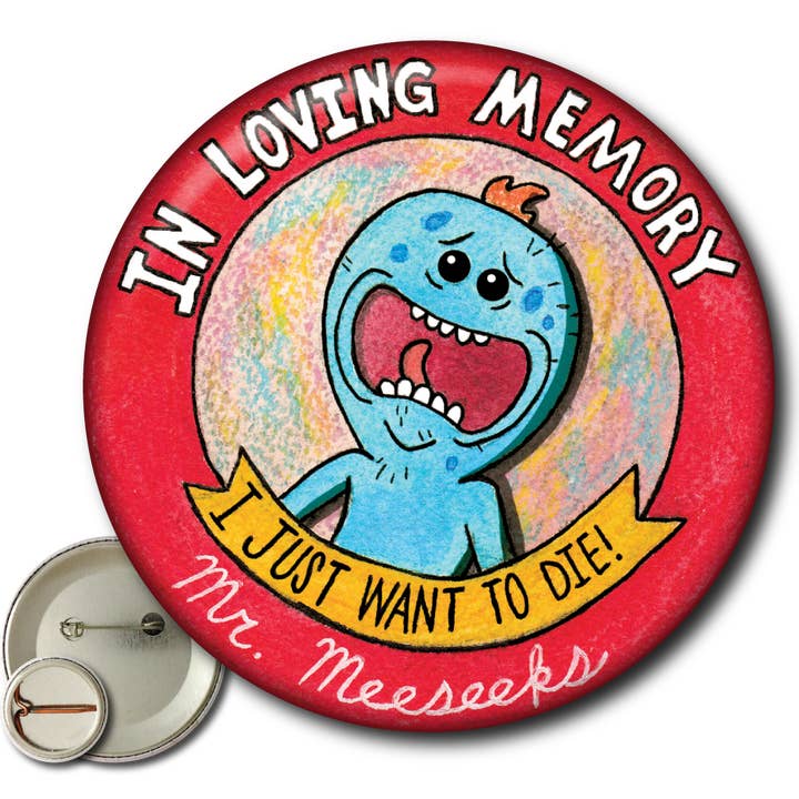 Mr. Meeseeks (Rick And Morty) - Pin for wholesale by Static Cat Studio