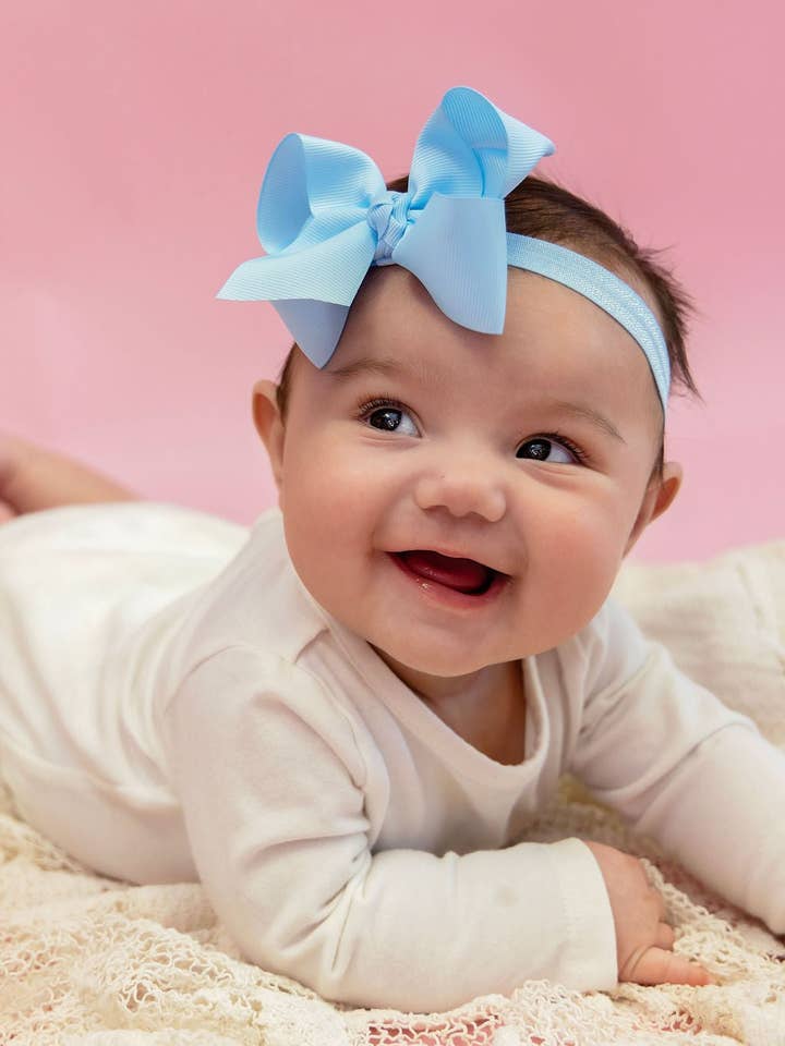 Essential Grosgrain Hair Bow - Headband - 4" for wholesale by The Hair Bow Company