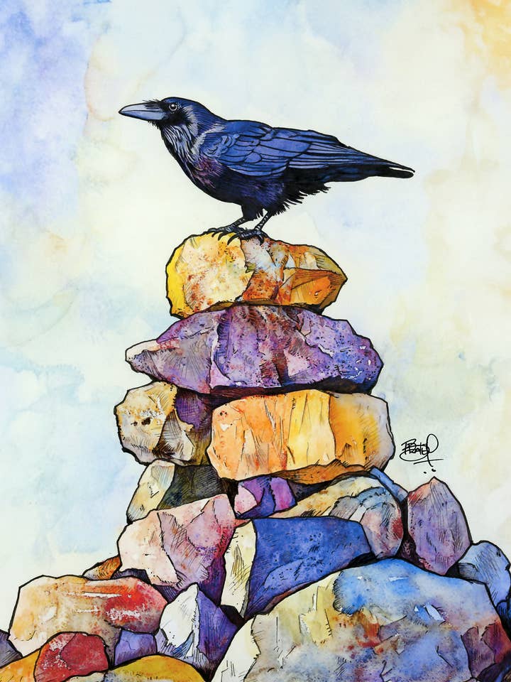 Top of the Heap #397 - vertical for wholesale by Shawn Braley Illustration
