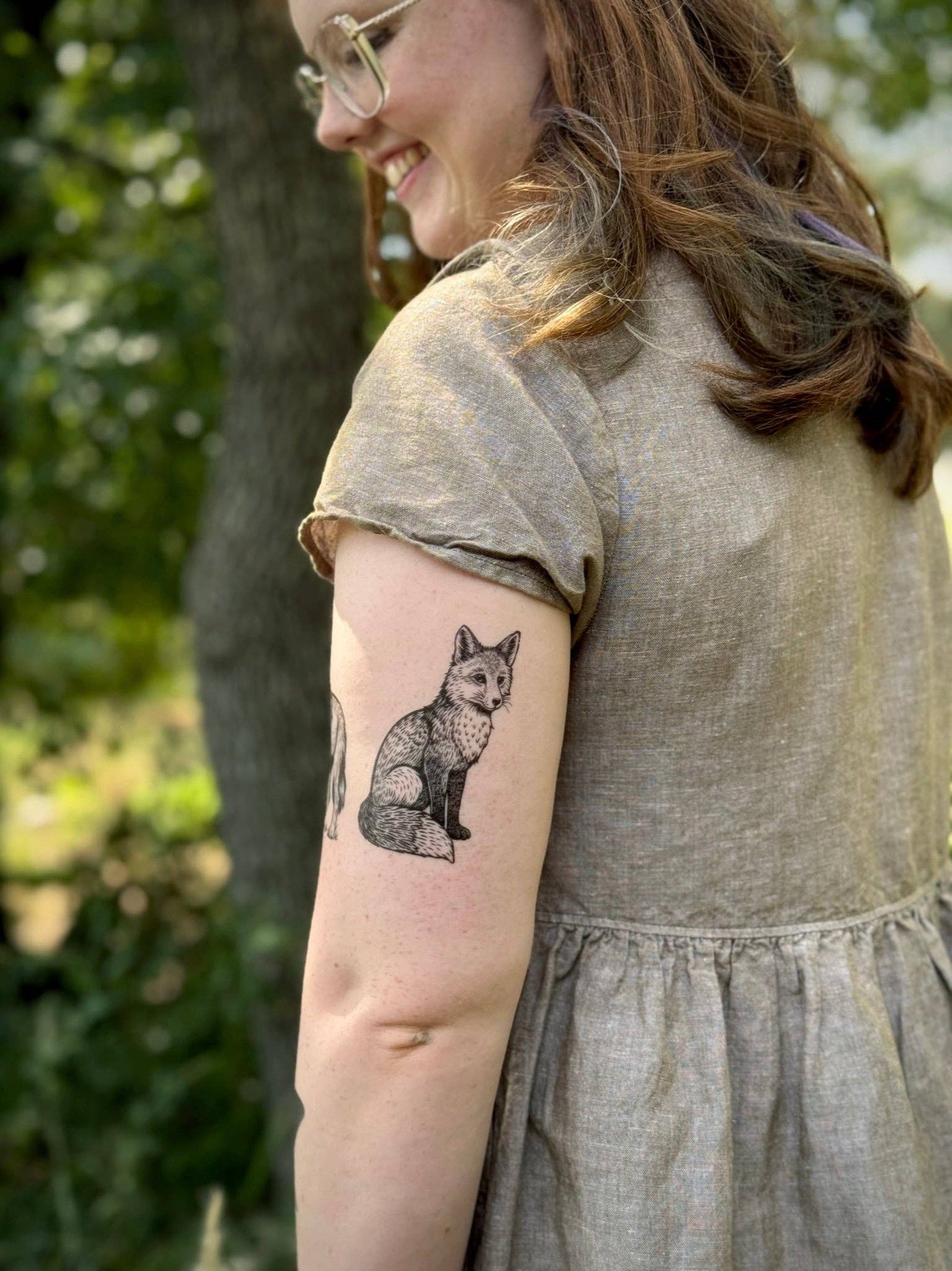 NatureTats - Wholesale Temporary Tattoo - Fox Temporary Tattoo2